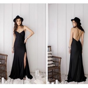 Rime Arodaky Mara maxi dress gown burgundy wine NWOT